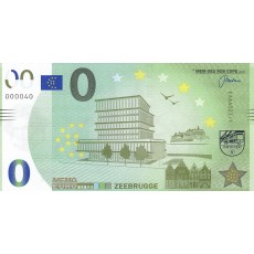 0 Euro biljet Zeebrugge 